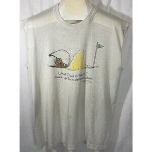 VTG 80s Hallmark Shoebox Greetings what I lack talent I make up for Golf Gofer